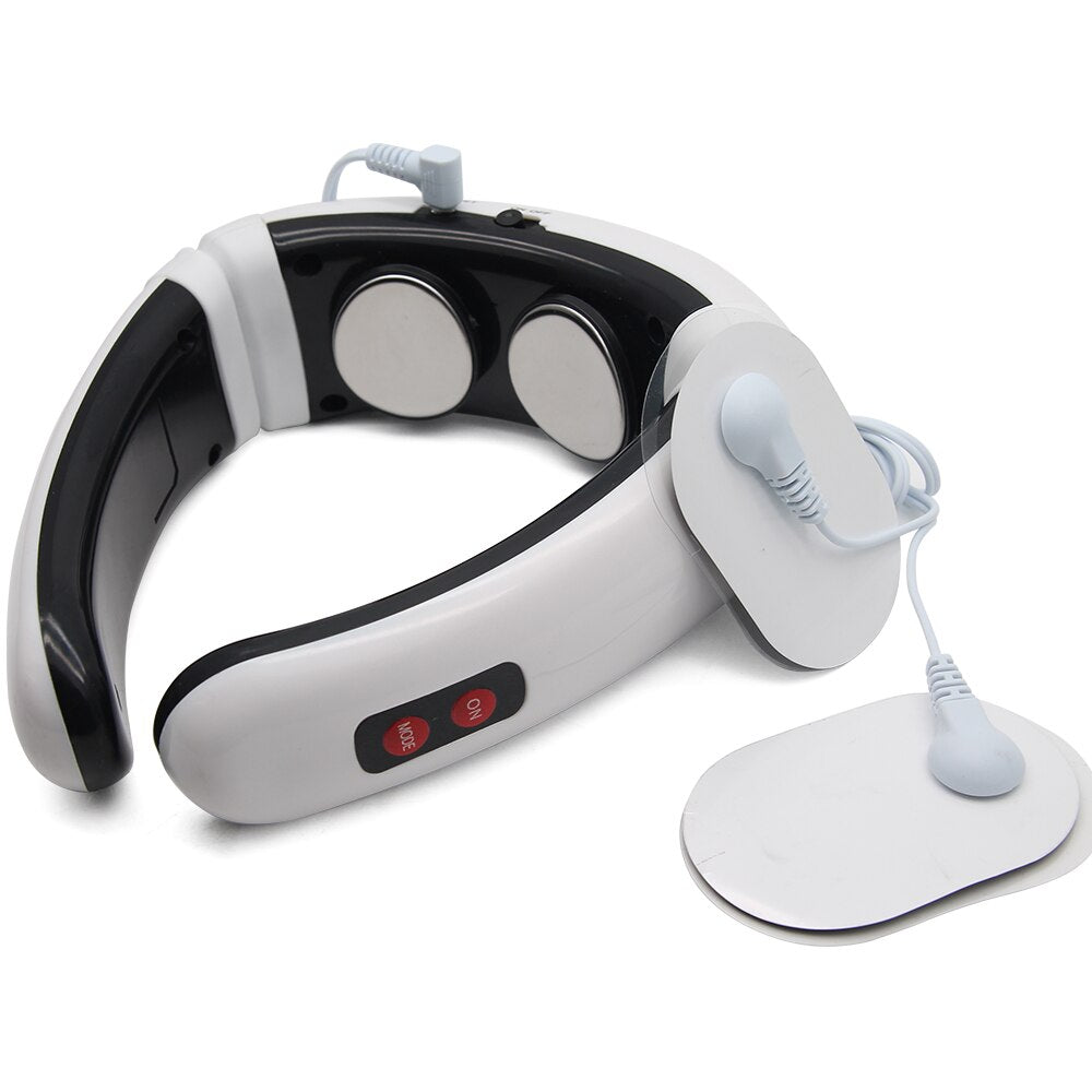 Electric Pulse Back And Neck Massager Far Infrared Heating Pain Relief