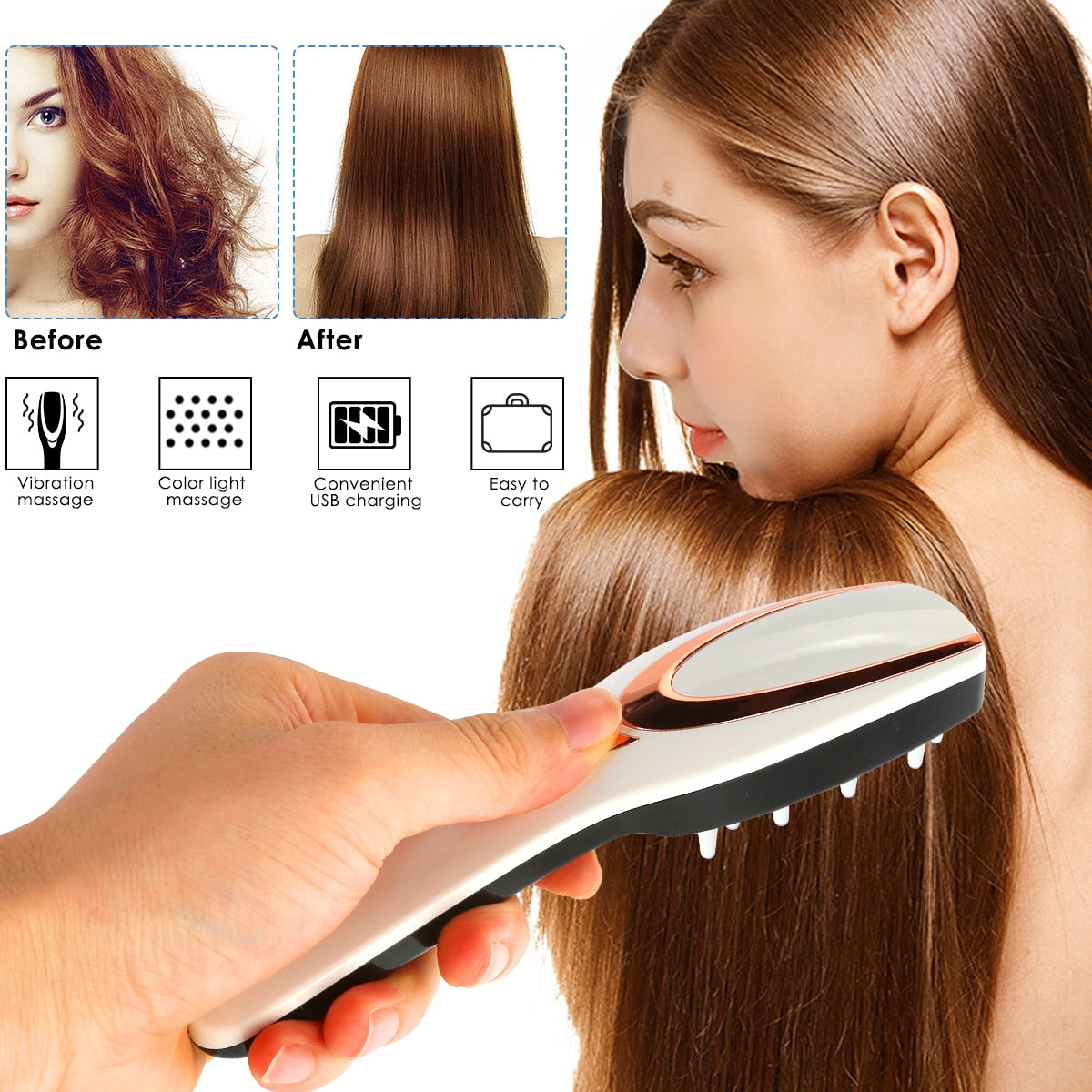 3-IN-1 USB Rechargeable Hair Growth Infrared Electric Massage Anti
