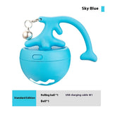 Smart Interactive Cat Toy Ball – USB Rechargeable Self-Play Pet Toy with Bell.