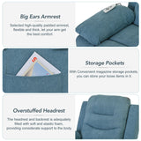 Massage Recliner,Power Lift Chair for Elderly with Adjustable Massage