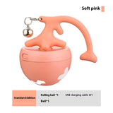 Smart Interactive Cat Toy Ball – USB Rechargeable Self-Play Pet Toy with Bell.