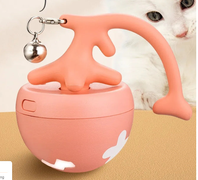 Smart Interactive Cat Toy Ball – USB Rechargeable Self-Play Pet Toy with Bell.