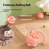 Smart Interactive Cat Toy Ball – USB Rechargeable Self-Play Pet Toy with Bell.