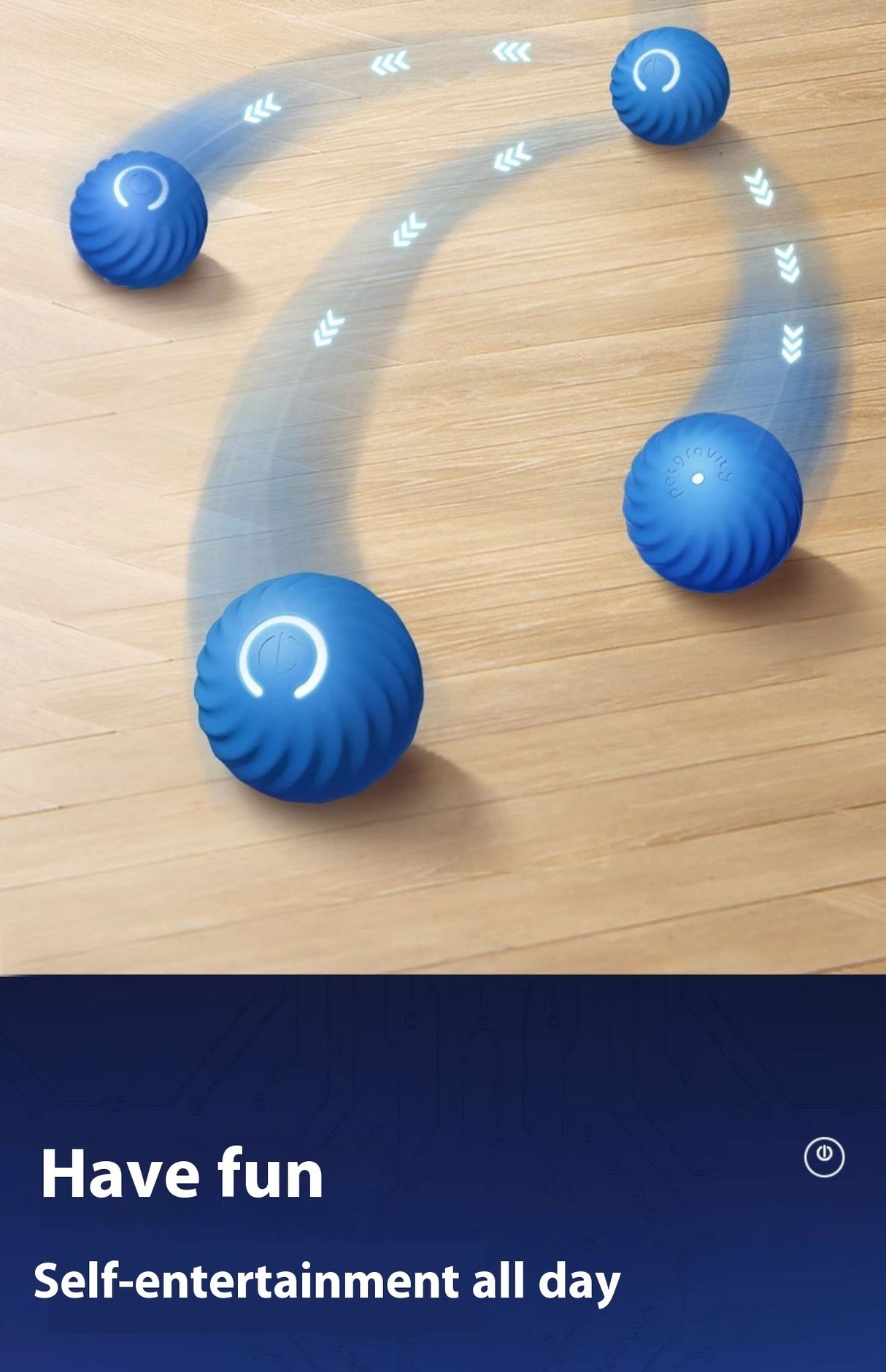 Gravity Jumping Ball – Smart Rechargeable Interactive Dog Toy
