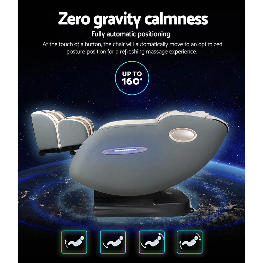 Livemor Electric Massage Chair Recliner SL Track Shiatsu Heat Back