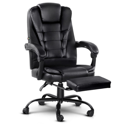 Artiss Electric Massage Office Chairs Recliner Computer Gaming Seat