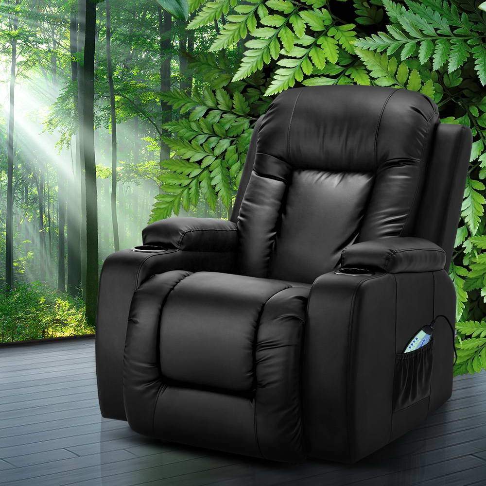 Artiss Electric Massage Chair Recliner Luxury Lounge Sofa Armchair