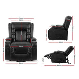 Artiss Electric Recliner Chair Lift Heated Massage Chairs Lounge Sofa