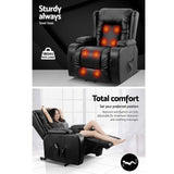 Artiss Electric Recliner Chair Lift Heated Massage Chairs Lounge Sofa