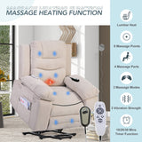 Massage Recliner,Power Lift Chair for Elderly with Adjustable Massage