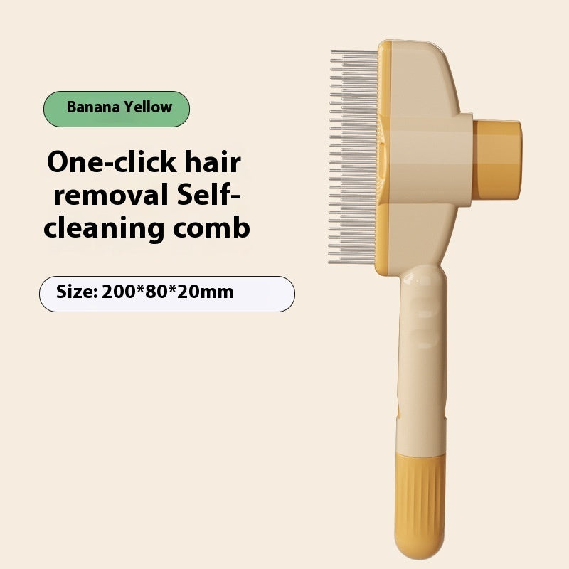 Self-Cleaning Pet Grooming Brush – For Cats & Dogs