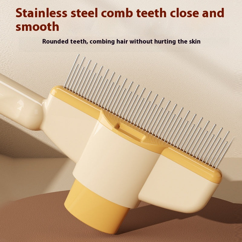 Self-Cleaning Pet Grooming Brush – For Cats & Dogs