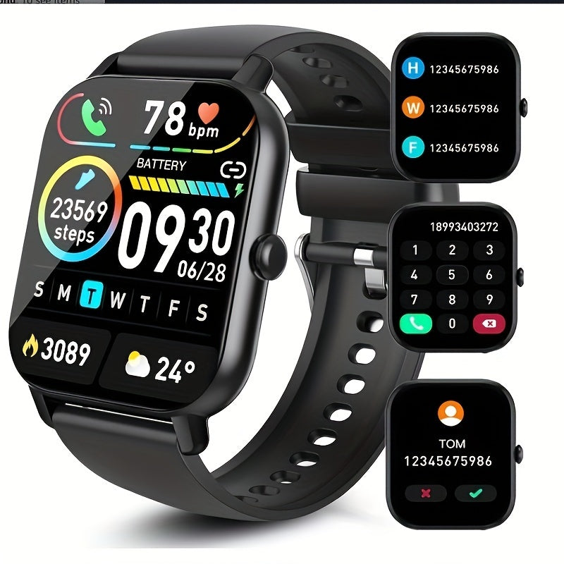 Smart Watch AnswerMake Calls 185 Smartwatch for Men Women with 110 Sport Modes Fitness Watch with Sleep MonitorActivity Tracker for Android iPhone